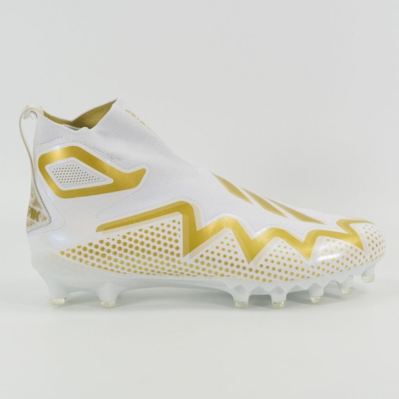 Adidas Mens Freak Ultra 22 'White Gold Metallic' Football Cleat GX7979 size 11.5 - Picture 2 of 10